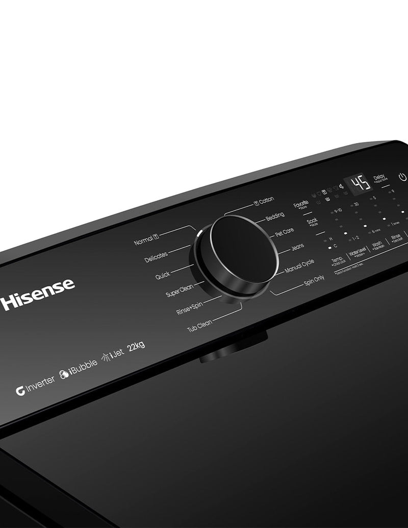 Lavadora Hisense WT5I2023DB | 20 kg | Carga superior