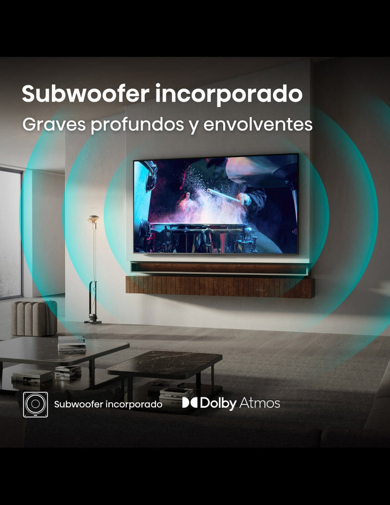 Televisor Hisense ULED MiniLED 85U7QG | 85" | 4K | Google TV | USB | HDMI