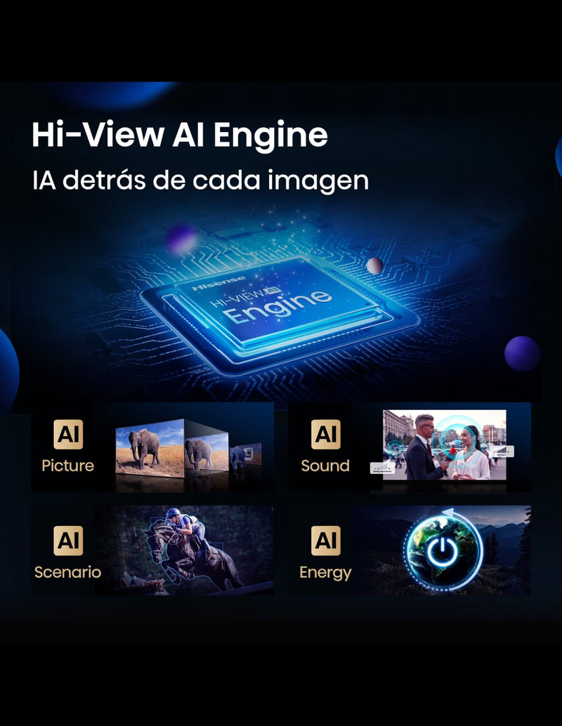 Televisor Hisense ULED MiniLED 85U7QG | 85" | 4K | Google TV | USB | HDMI