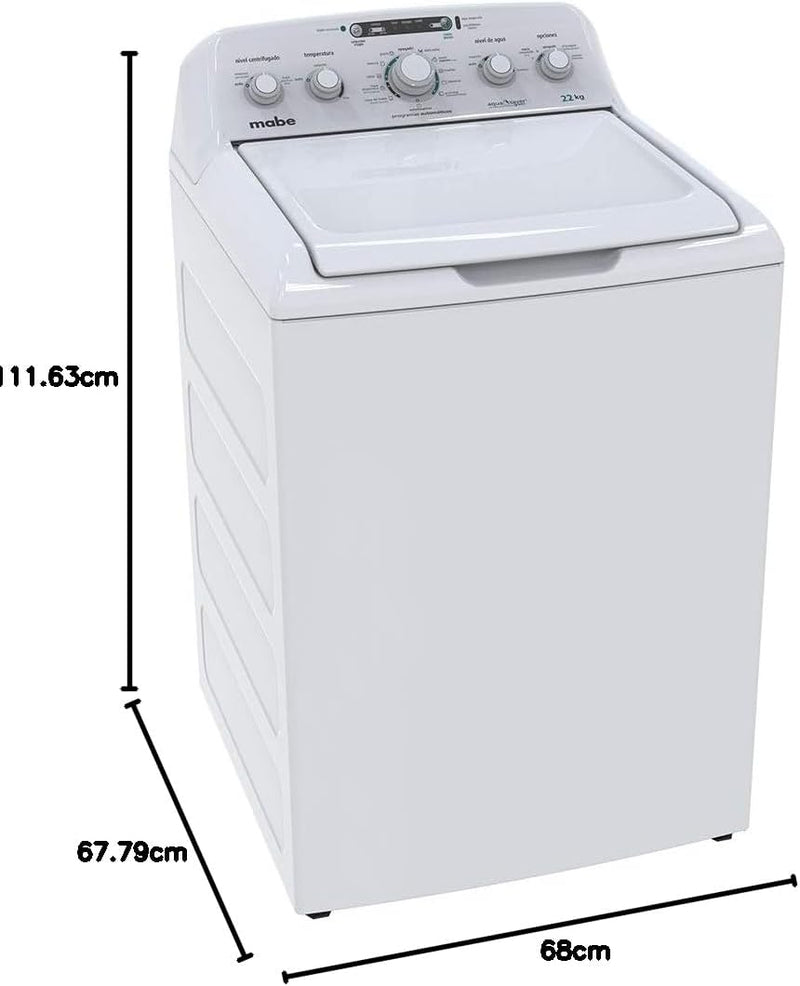 Lavadora Mabe LMA72215CBAB0 | 22 kg | Carga Superior