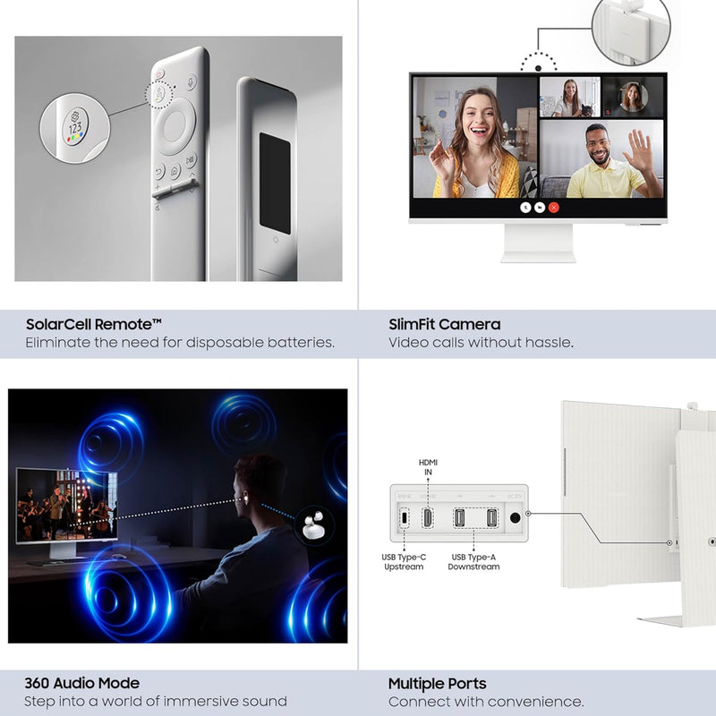 Monitor Samsung M80D | 32" | 3840 x 2160 | 60 Hz | HDR | HDMI