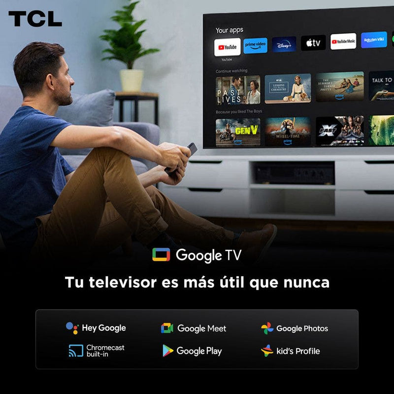 Televisor TCL Mini Led 85C6K | 85" | 4K | Google TV | HDMI | USB | Wi-Fi | Bluetooth