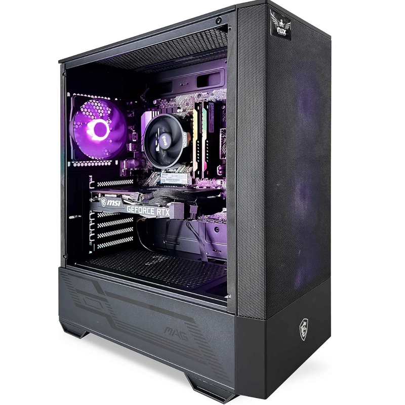 Desktop Gaming NSX | AMD Rysen 5-5500 | 16 GB de RAM | SSD de 512 GB | Windows 11 + Teclado y ratón MSI Forge GK100