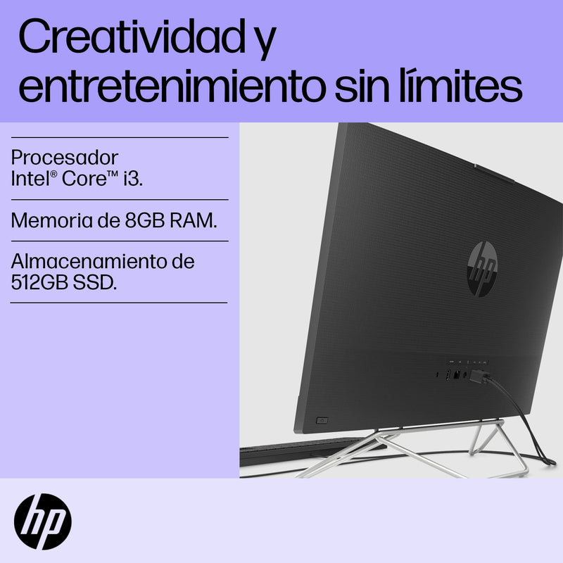 HP 24-CB1023LA | Intel Core i3-1215U | 8 GB de RAM | SSD de 512 GB | 24" | Windows 11