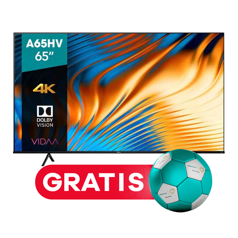 Televisor Hisense 65A6NV | 65" | 4K | VIDAA | HDMI | USB | Wi-Fi | Bluetooth