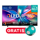 Televisor Hisense QLED 85Q6N | 85" | 4K | Google TV | HDMI | USB | Wi-Fi | Bluetooth