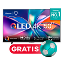 Televisor Hisense QLED 50Q6QV | 50" | 4K | VIDAA | HDMI | USB | Wi-Fi | Bluetooth