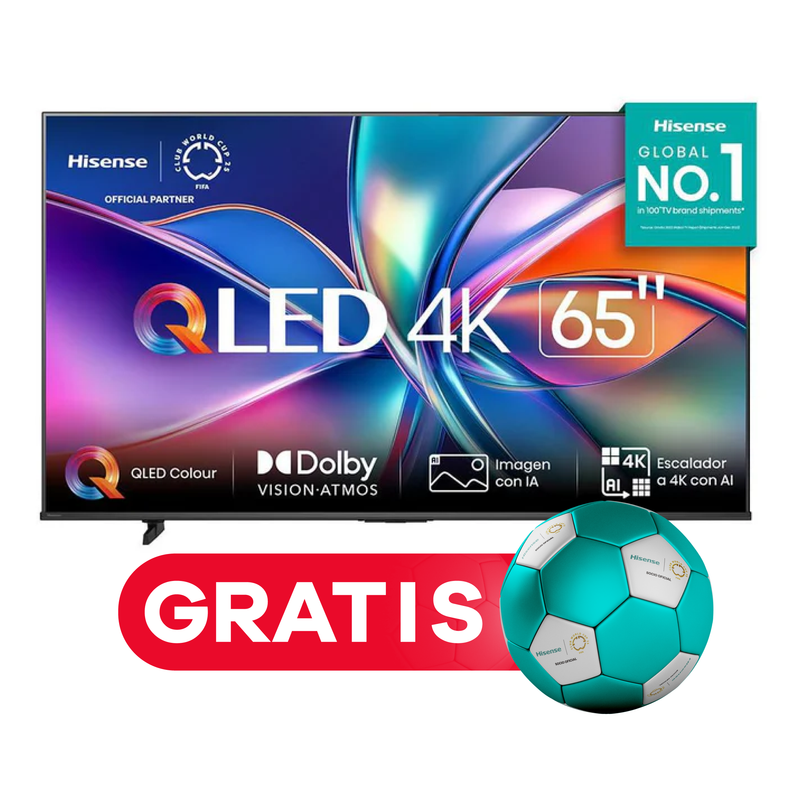 Televisor Hisense QLED 65Q6QV | 65" | 4K | VIDAA | HDMI | USB | Wi-FI | Bluetooth