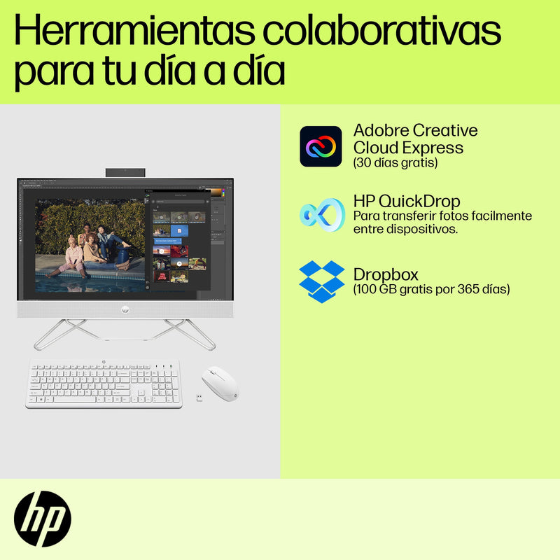 HP 24-CB1025LA | Intel Core i5-1235U | 8 GB de RAM | SSD de 512 GB | 24" | Windows 11