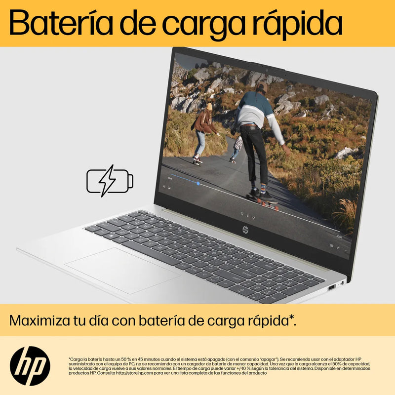 HP 15-FC0043LA | AMD Ryzen 3 7320U | 8 GB de RAM | SSD de 512 GB | 15,6" | Windows 11