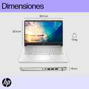 Portátil HP 14-DQ0532LA | Intel Celeron N4120 | 4 GB de RAM | 128 GB | 14" | Windows 11