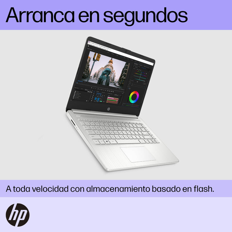 Portátil HP 14-DQ0532LA | Intel Celeron N4120 | 4 GB de RAM | 128 GB | 14" | Windows 11