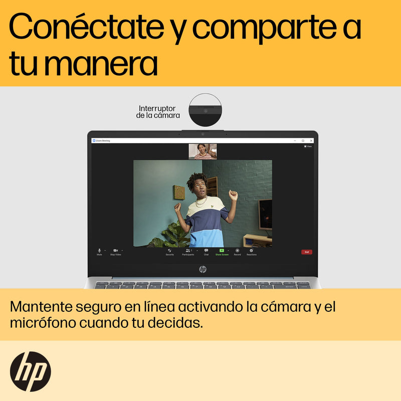 Portátil HP 14-EM0021LA | AMD Ryzen 5 7520U | 16 GB de RAM | SSD de 512 GB | 14" | Windows 11 Home 