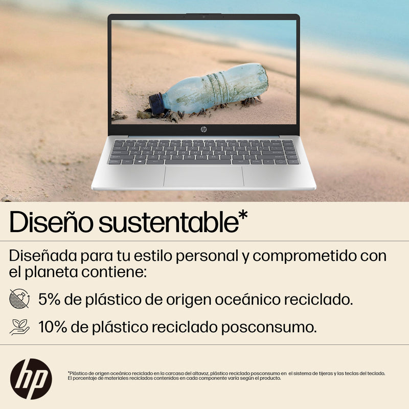 Portátil HP 14-EM0021LA | AMD Ryzen 5 7520U | 16 GB de RAM | SSD de 512 GB | 14" | Windows 11 Home 