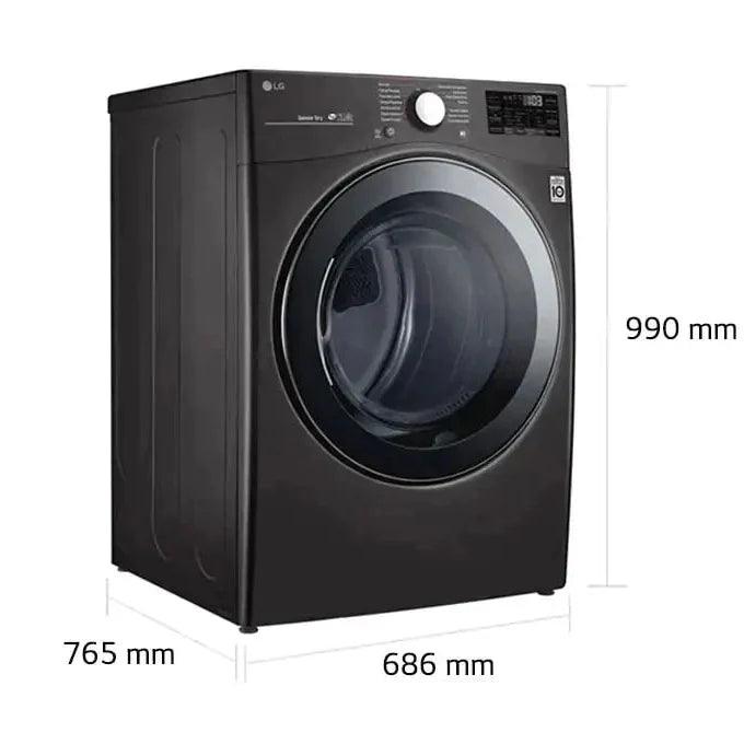 Secadora Eléctrica LG DF22BV2BRE | 22 kg | Carga Frontal