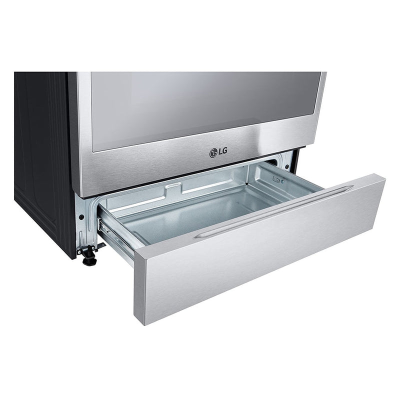 Estufa a Gas LG InstaView LRGL5847S | 5,8 pies cúbicos | Freidora de Aire | 5 Quemadores