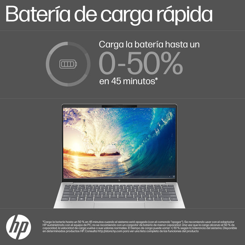 HP Pavilion Aero 13-BG0002LA | AMD Ryzen 5 8640U | 16 GB de RAM | SSD de 512 GB | 13,3" | Windows 11