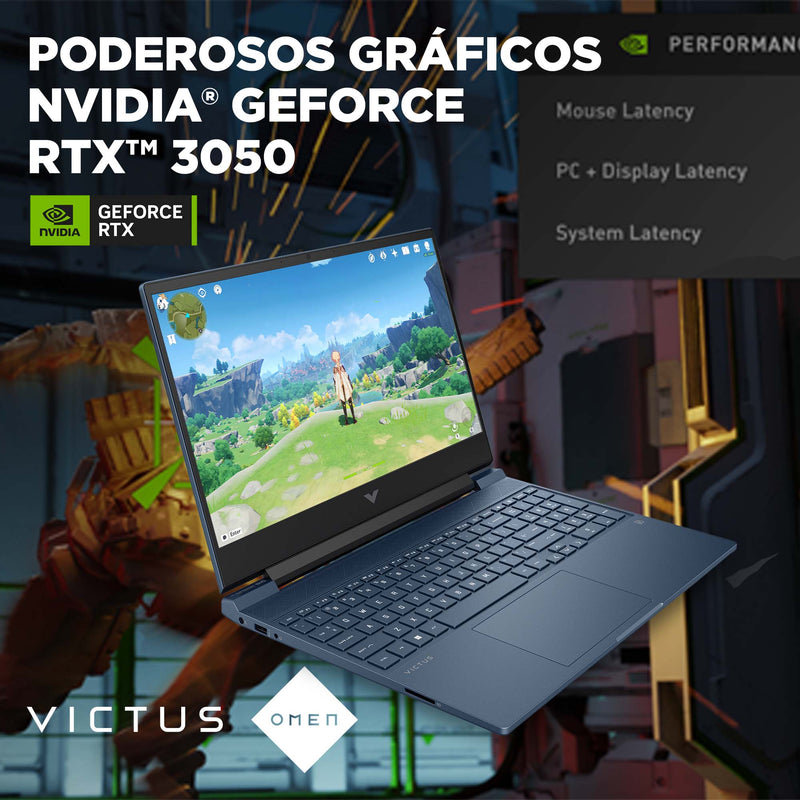 HP Victus 15-FA0022LA | Intel Core i5 12450H | 16 GB de RAM | SSD de 512 GB | 15,6" | GeForce RTX 3050 | Windows 11