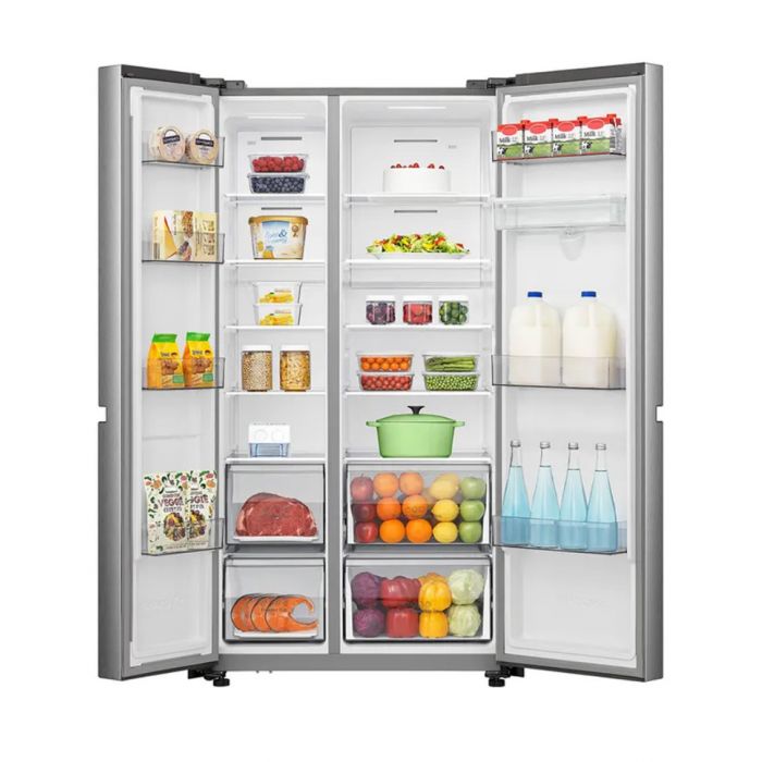 Refrigerador Hisense RS230WV5A | 23 Pies Cubicos | Lado a lado | dispensador