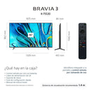 Sony BRAVIA 3 | 75" | 4K | Google TV | HDMI | USB | Wi-Fi | Bluetooth