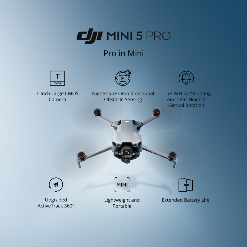 Combo DJI Mini 5 Pro Vuela Más
