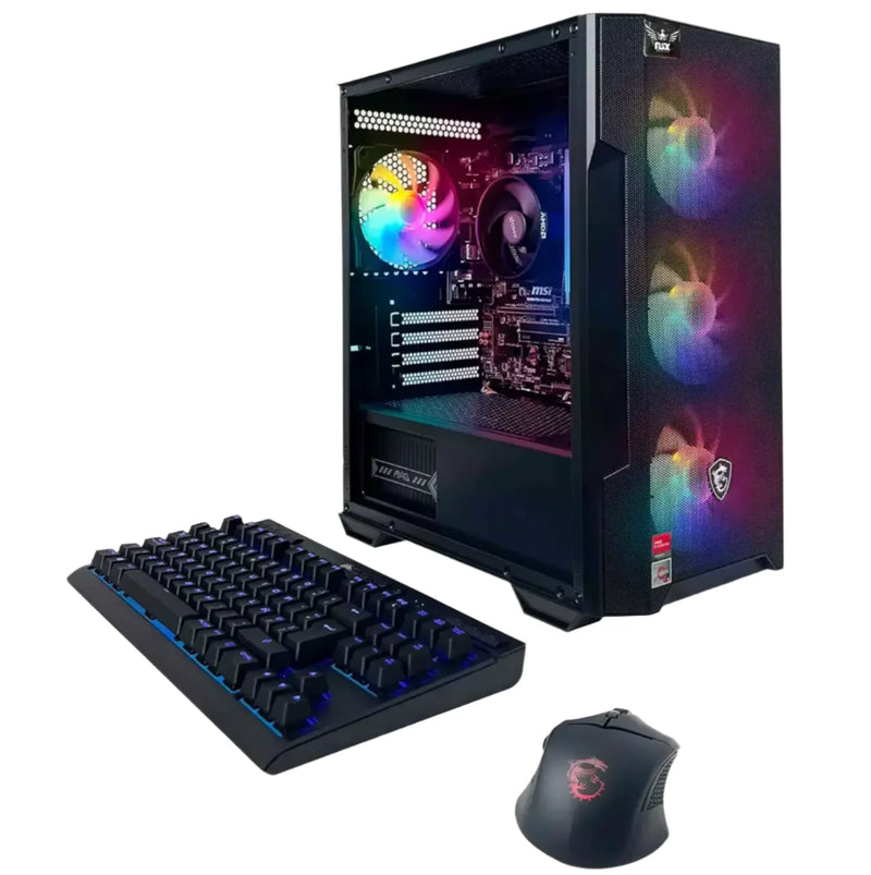 Desktop Gaming NSX | AMD Ryzen 7 5700G | 16 GB de RAM | SSD de 512 GB | Windows 11 Pro + Teclado y ratón MSI Forge GK100