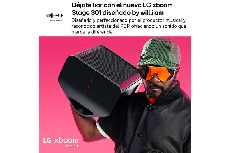 Bocina Portátil LG XBOOM Stage 301 | 120W | IPX4 | bluetooth